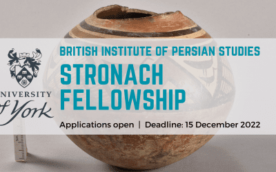 British Institute of Persian Studies Stronach Fellowship: Applications open