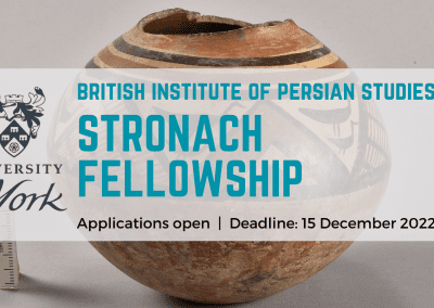 British Institute of Persian Studies Stronach Fellowship: Applications open