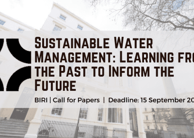 Sustainable Water Management: Learning from the Past to Inform the Future