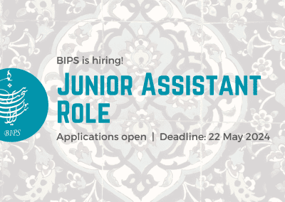 Application open: Junior Assistant