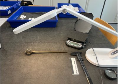 Travel to Ashmolean Museum for pXRF analysis of pins for dissertation research