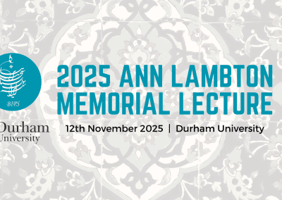 2025 Ann Lambton Memorial Lecture