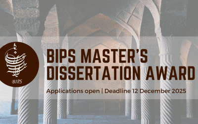 BIPS Master’s Dissertation Award- Deadline 12 December 2025