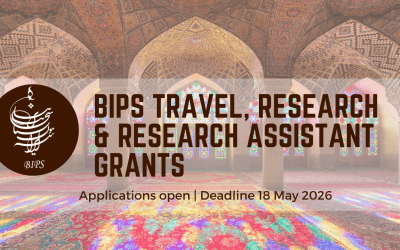 BIPS Research, Research Assistant and Travel Grants – Deadline 18 May 2026