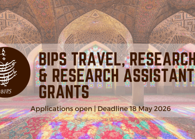 BIPS Research, Research Assistant and Travel Grants – Deadline 18 May 2026