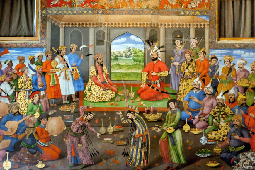 Reception-given-by-Safavid-king-Tahmasb-I-in-honor-of-Indian-prince-Homayun-who-fled-to-Iran-in-1543-870×580