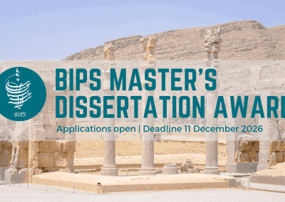BIPS Master’s Dissertation Award- Deadline 11 December 2026